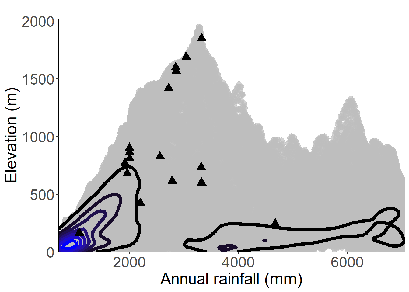 Occurrences of Brachystephanus occidentalis in the climate conditions of São Tomé.